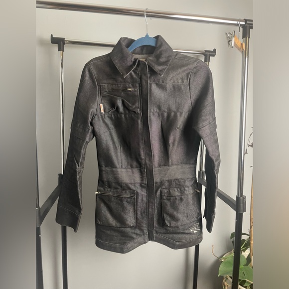 Parasuco Rebel-i Denim Jacket. Small. Black Metallic.Urban Wear. Only One Left! - Picture 1 of 4